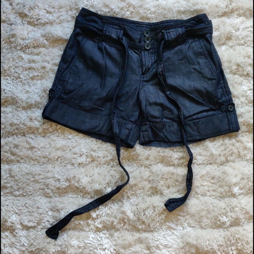EUC Denim paper bag shorts
